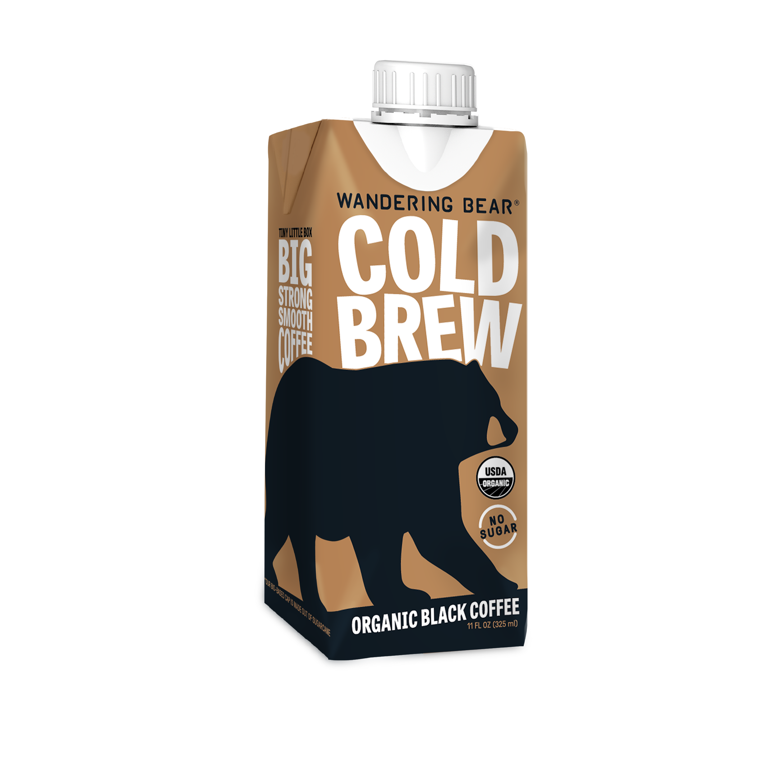 Wandering Bear - Wholesale Iced Coffee/Cold Brew - Wandering Bear Cold Brew Coffee, Straight Black - 11oz, 12pk1