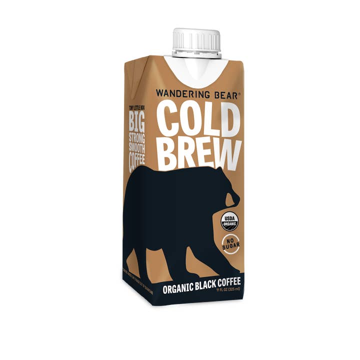 Wandering Bear - Wholesale Iced Coffee/Cold Brew - Wandering Bear Cold Brew Coffee, Straight Black - 11oz, 12pk1