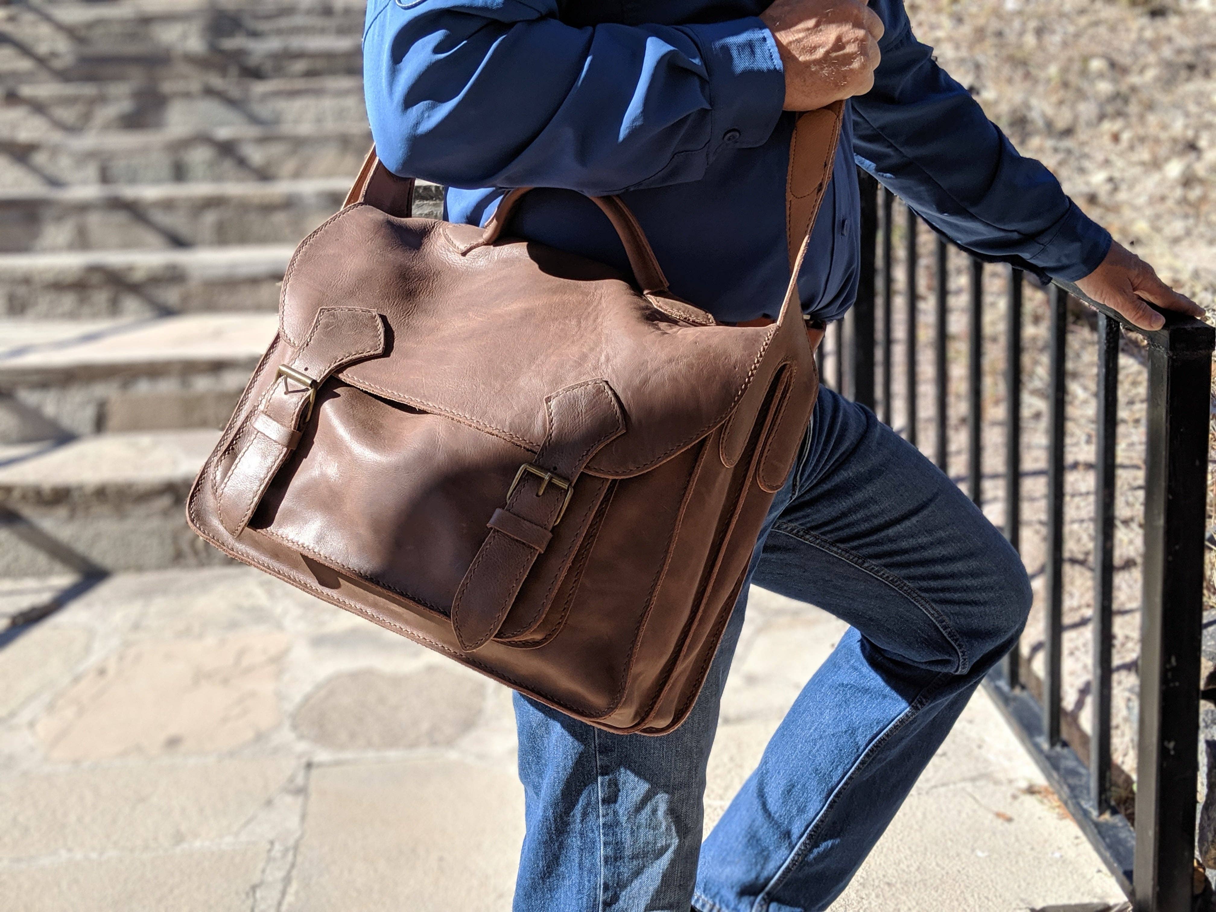 Lazarus Artisan Goods - Wholesale Briefcase - Unisex - Don Javier Briefcase | Leather Bag | Artisan Made | Ethical20