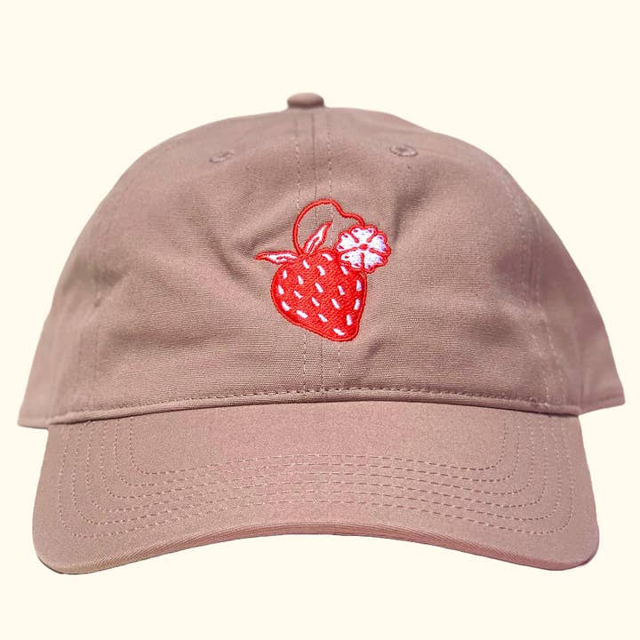 STRAWBERRY DAD HAT for wholesale by Anna Montagne Studio