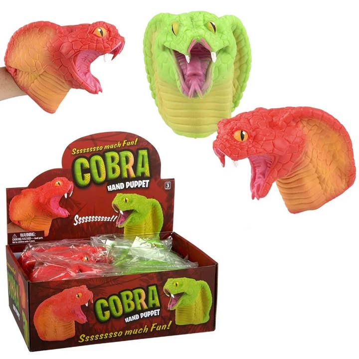 Hand Puppet Cobra Snake Head Kids Toy for wholesale by PR GROUPS LLC