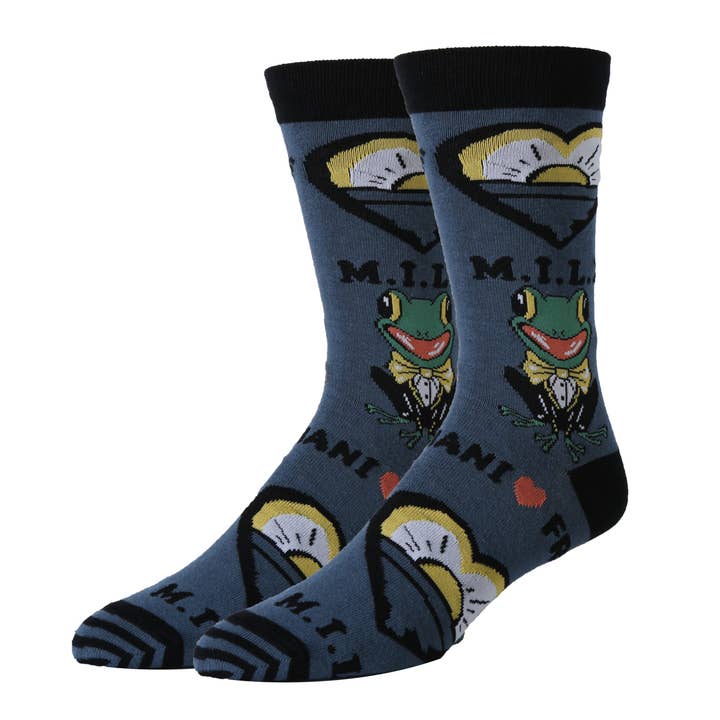 Oooh Yeah/Sock It Up/Oooh Geez Slippers – Großhandel Socken – Herren – M.I.L.F | Funny Novelty Crew-Socken für Herren