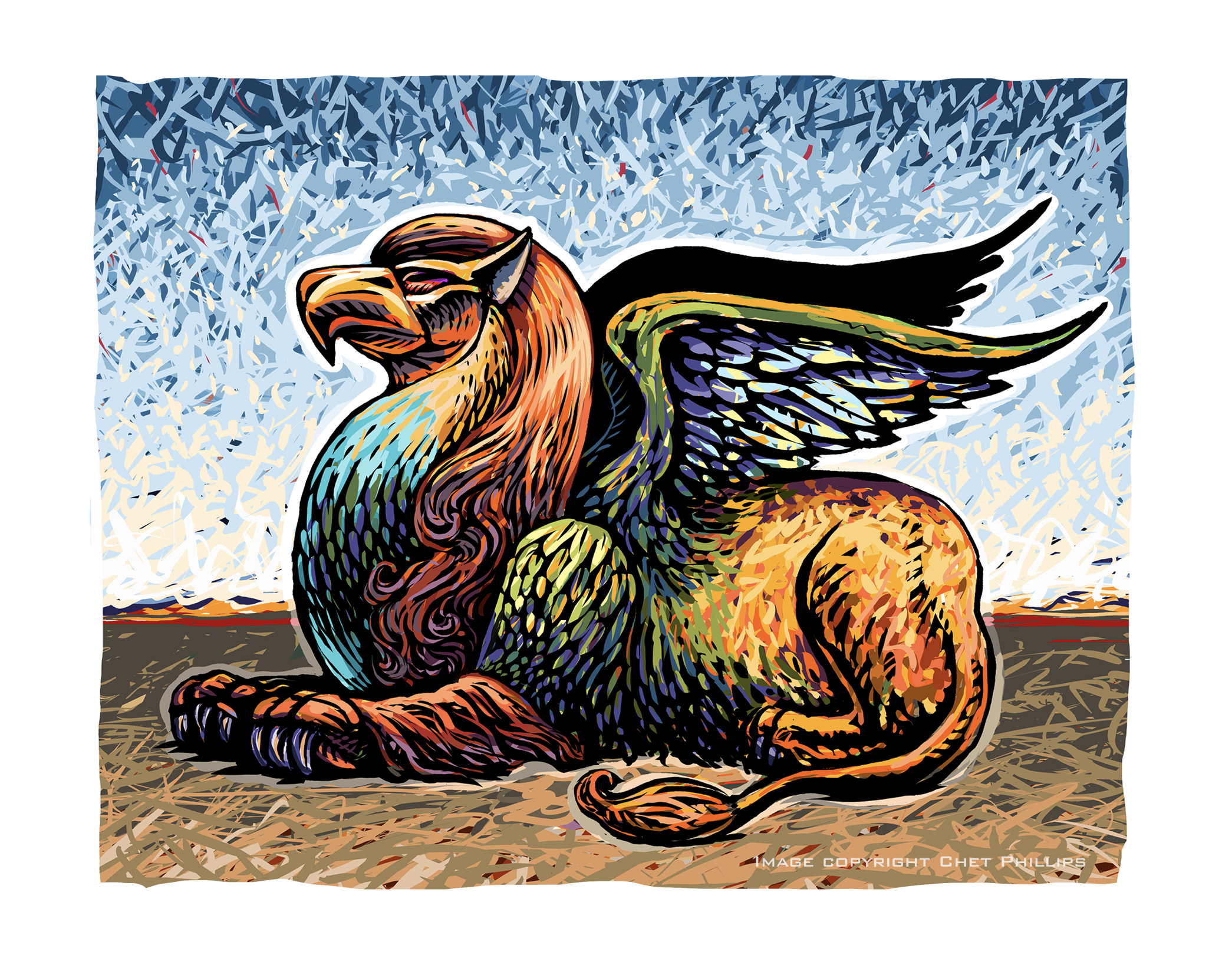 ChetArt - Wholesale Art Print - Griffin 11" x 14" print0