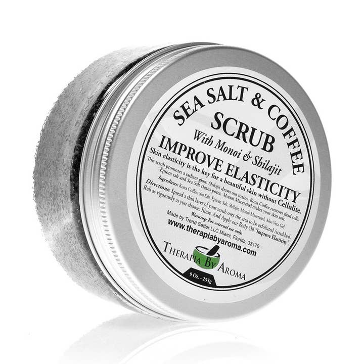 Zeezout Koffie Scrub Shilajit voor wholesale door Therapia by Aroma