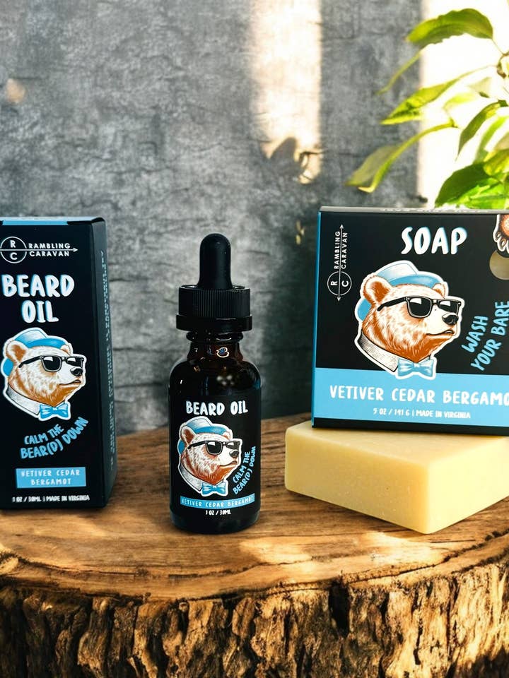 Seifenstück - Vetiver Zeder Bergamotte - 100% natürlich für den Großhandel von Rambling Caravan