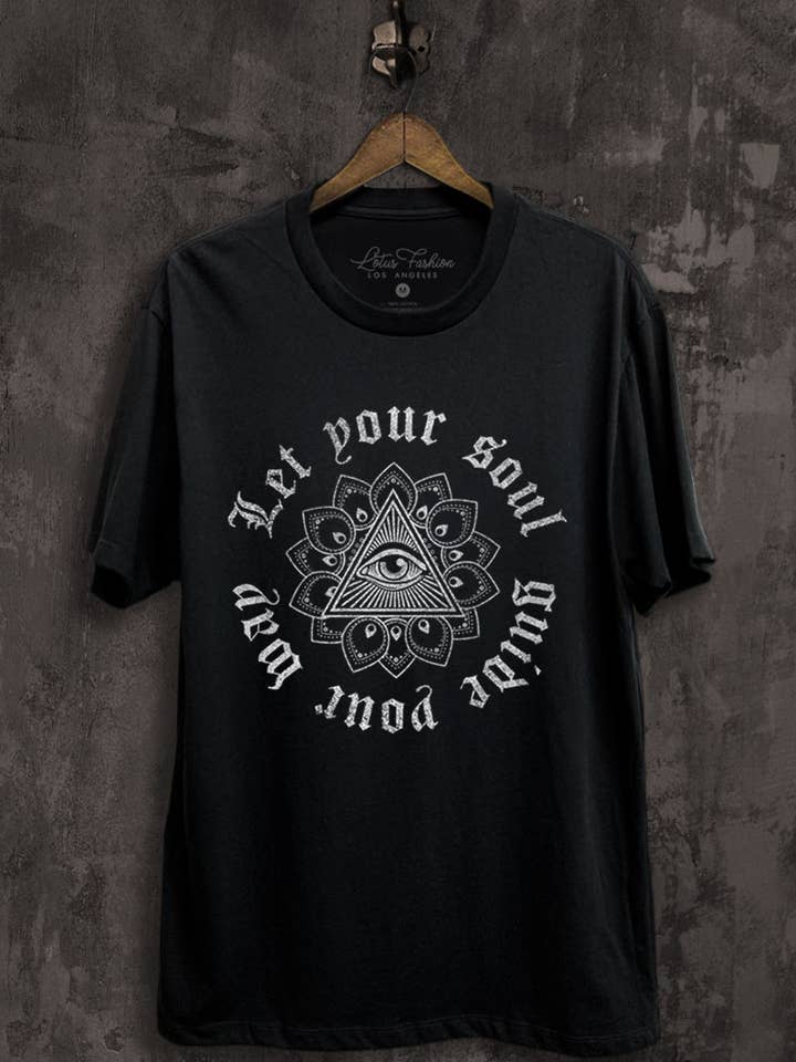Let Your Soul Guide Your Way Graphic Top for wholesale by Lotus Fashion Collection