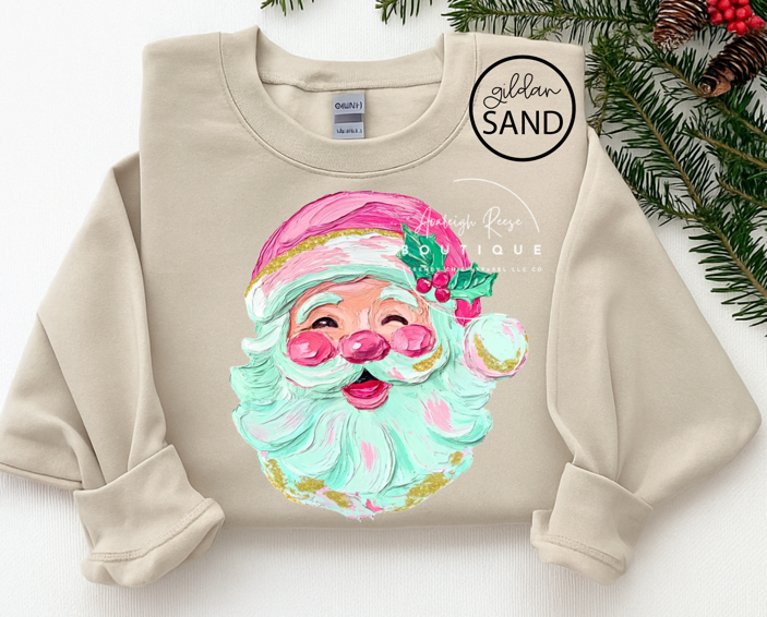 Trendy Chic Apparel LLC - Wholesale T-Shirt (Graphic) - Women's - Faux Paint Santa Sweatshirts & T-Shirts  3