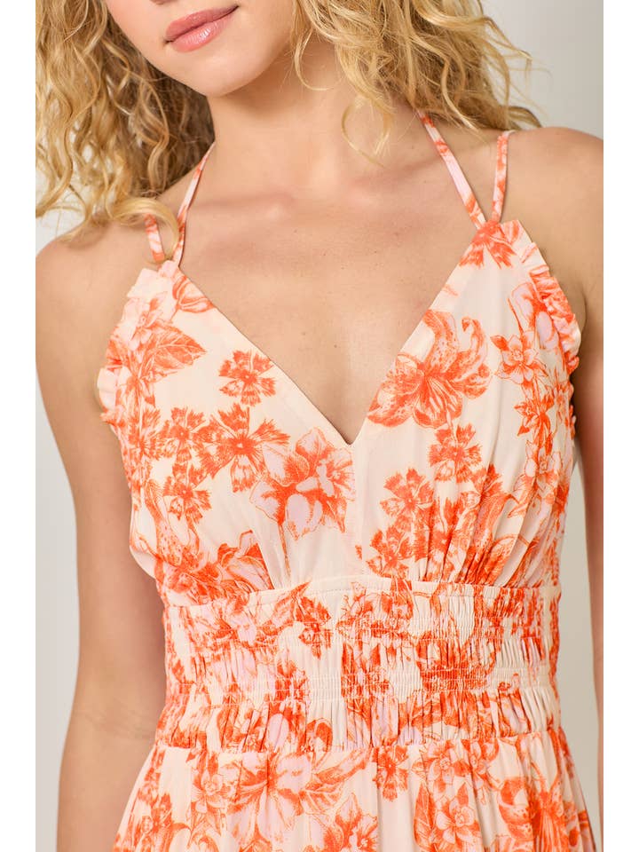 Mystree - Vendita all'ingrosso Vestito - Donna - 61048 Abito Lungo a Strati in Rete Stampata13