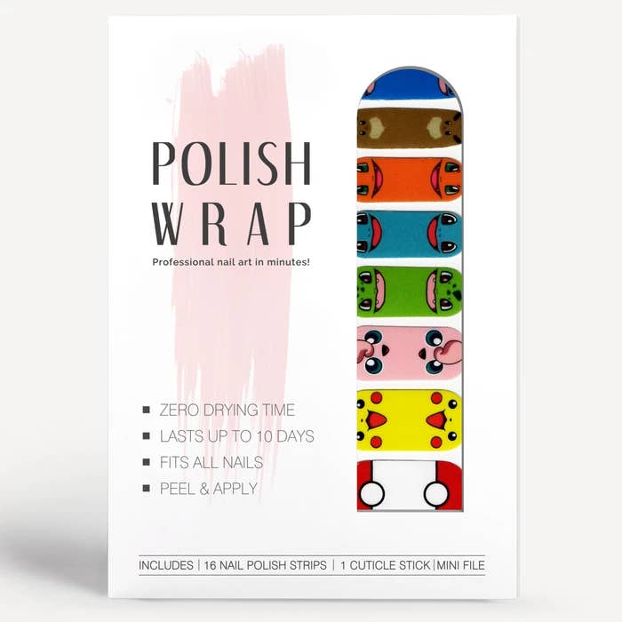 Pokemon Nail Art Polish Wrap Kit for wholesale by Polish Wrap