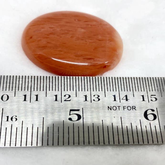 REMOVED BRAND - Wholesale Spiritual Stone/Crystal - Orange Aventurine Crystal Pocket Stones, Palm - Oval Stones