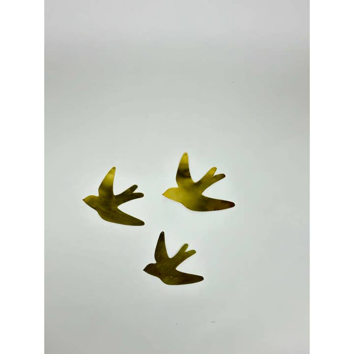 Mikwi - Wholesale Wall Accent - Swallow golden metal - MOROCCAN BRASS WALL DECORATION3