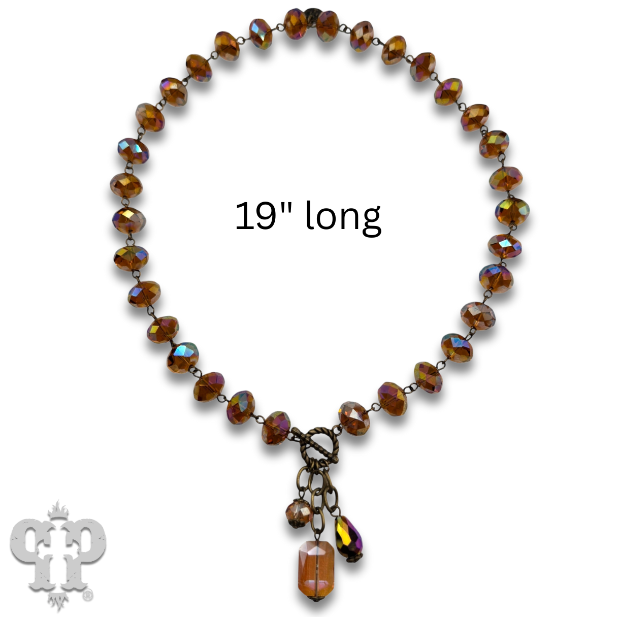 Pink Panache Brands - Wholesale Beaded/Pearl Necklace - Linked faceted bead necklace with bead charms6