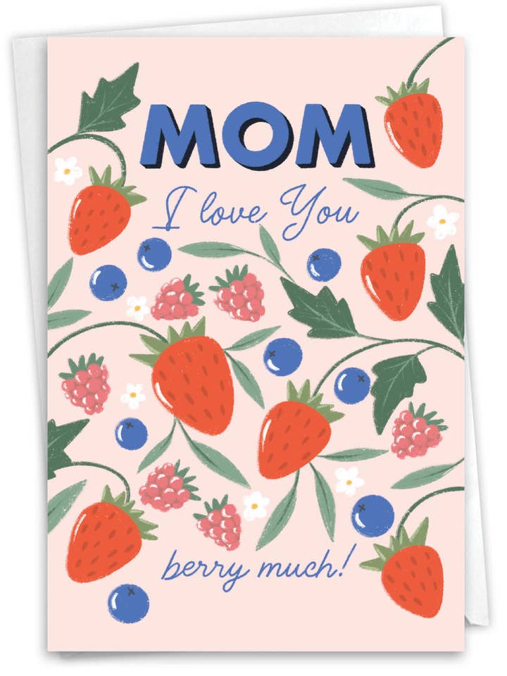 (1 biglietto) Biglietto per la festa della mamma - All About Mom - Berries per la vendita all'ingrosso da parte di NobleWorks