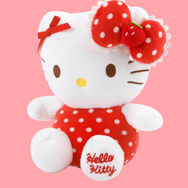 K_Wonderland - Wholesale Stuffed/Plush Toy - Kids & Baby - Sanrio Hello kitty Strawberry & Ribbon Edition Figure Plush