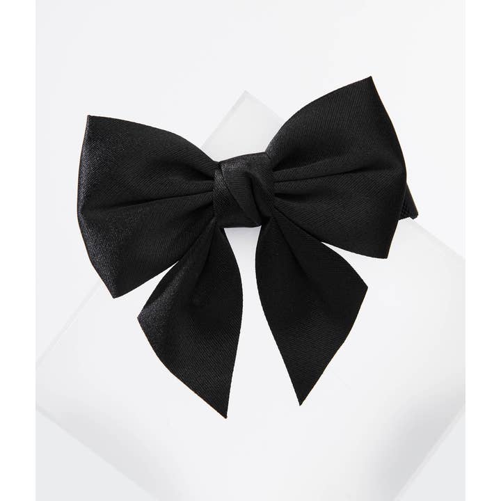 Unique Vintage - Wholesale Belt - Women's - Unique Vintage 1950s Black Bow Cinch Belt