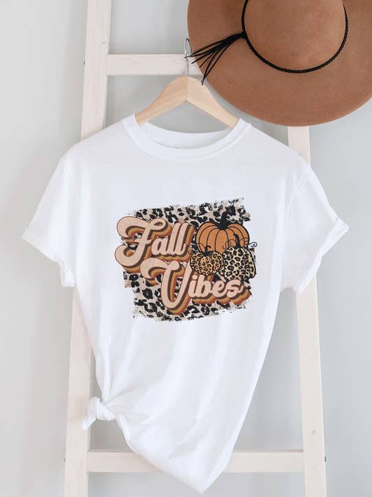 T-shirt unisex a girocollo Fall Vibes, PLUS per la vendita all'ingrosso da parte di Top Avenue