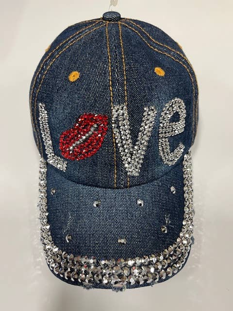 7 Star - Vente Casquette de baseball – femme - Casquettes en denim avec strass assorties et ajustables (12 pièces assorties)5