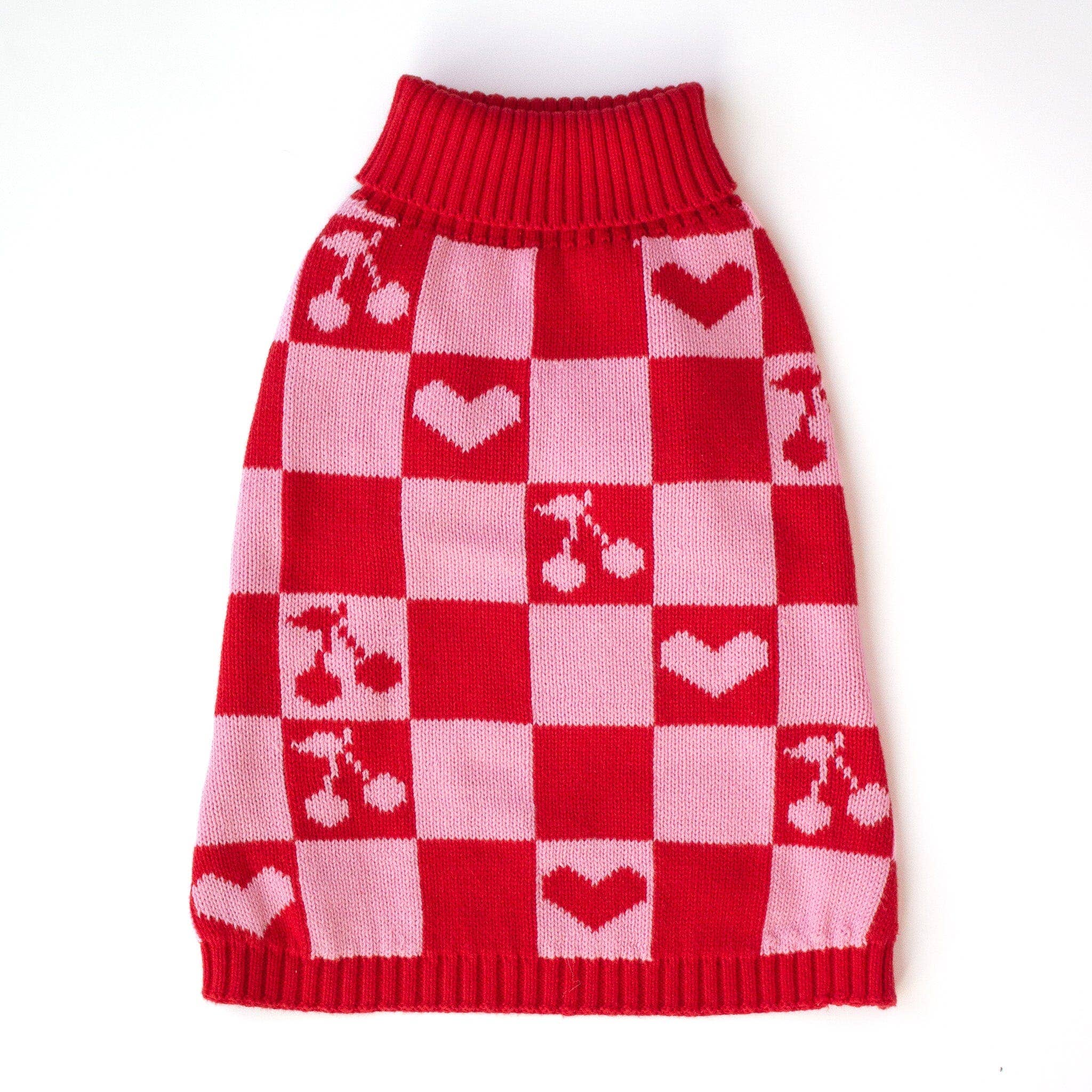 Sunbean - Wholesale Pet Sweater - Dog - Roll Neck Dog Knitted Love Sweater2