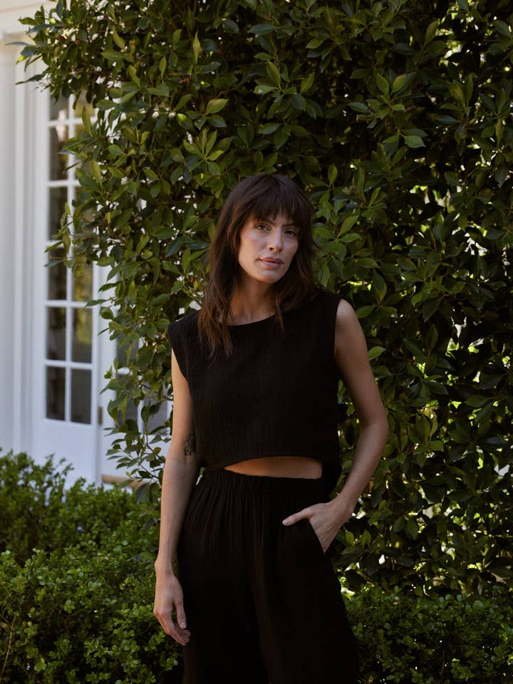 Olga Top - Black for wholesale by Sunday Ritual