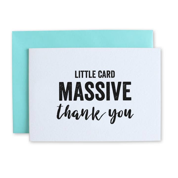 Massive Thank You Card for wholesale by LOVELI