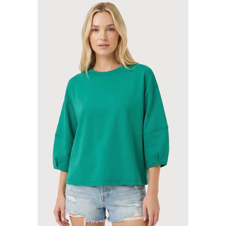 3/4-ärm enfärgad bomullstopp för wholesale av STACCATO