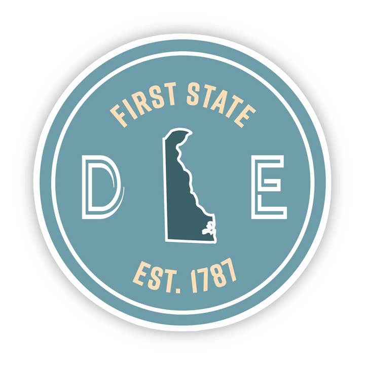 First State Delaware Sticker for wholesale by Big Moods