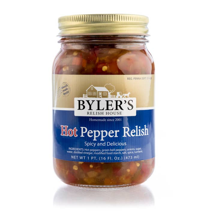 Byler Canning Co. – wholesale Relish – Byler's Hot Pepper Relish, 16 oz