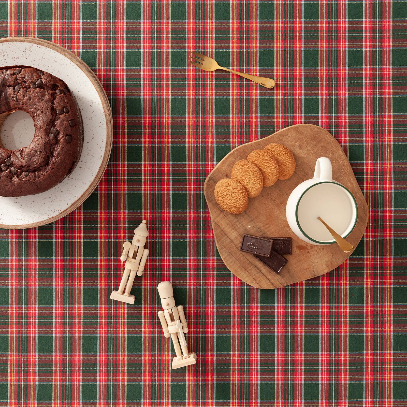 GAMUSI – wholesale Duk – Julduk bomull jacquard rutig CHECK13