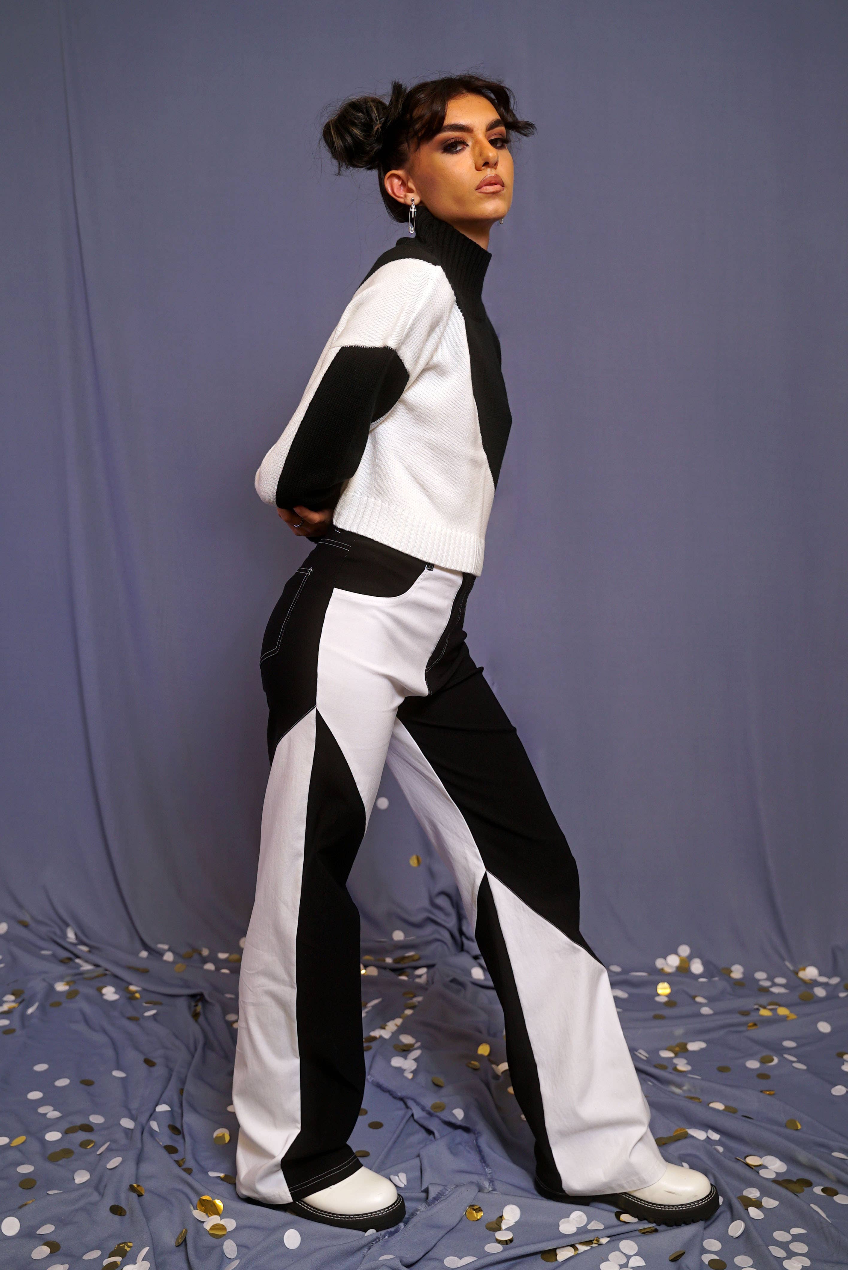 Sweet Rain - Wholesale Pants - Women's - Colorblock Straight Leg Pants