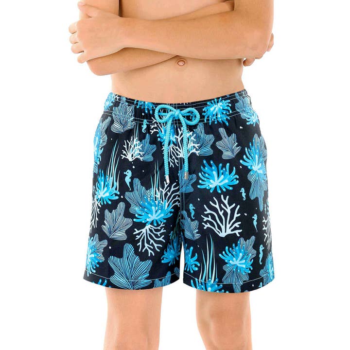 Boys Hybrid Swim & Play Shorts – Corales for wholesale by CAPELLE MIAMI