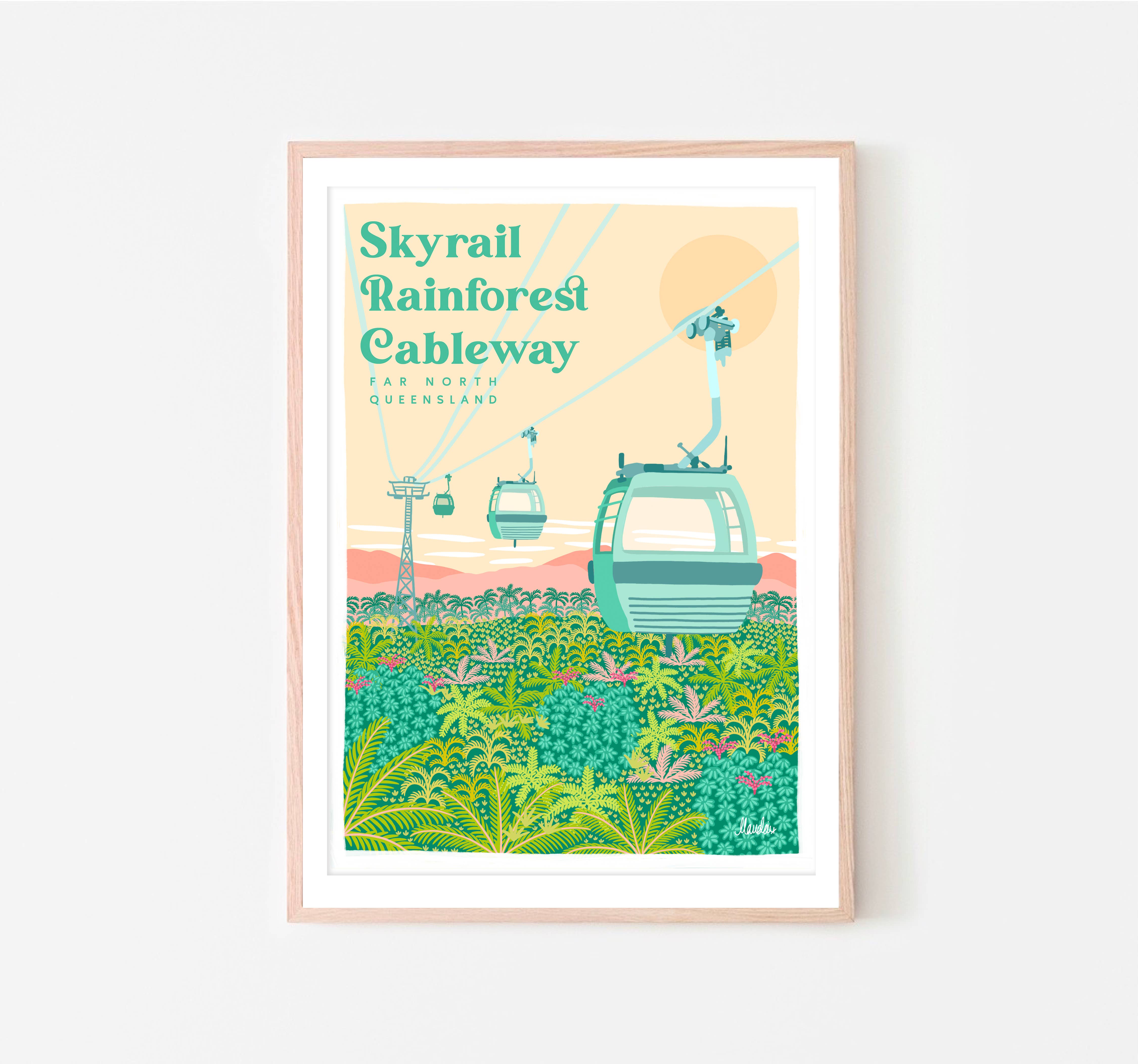 Designs by Claudia – wholesale Konsttryck – Skyrail Rainforest Cableway - Cairns