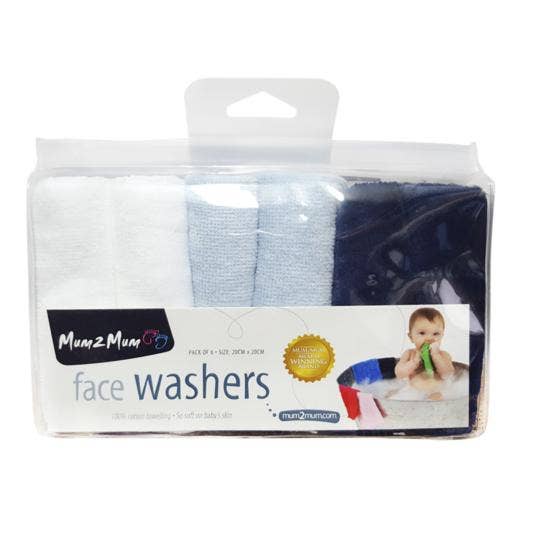Baby&More Ltd – wholesale Face & body wipes – Baby – Cotton Facewashers - Pack of Six8
