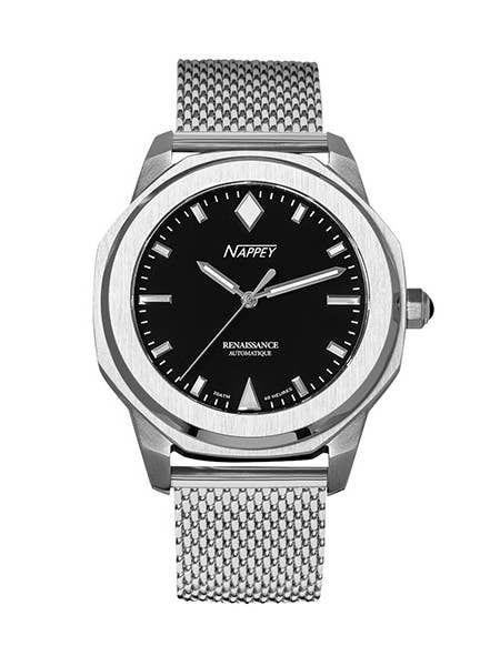 Nappey Renaissance Stål Og Sort Milanese 115 X 94 X 724 for engroshandel hos Nappey