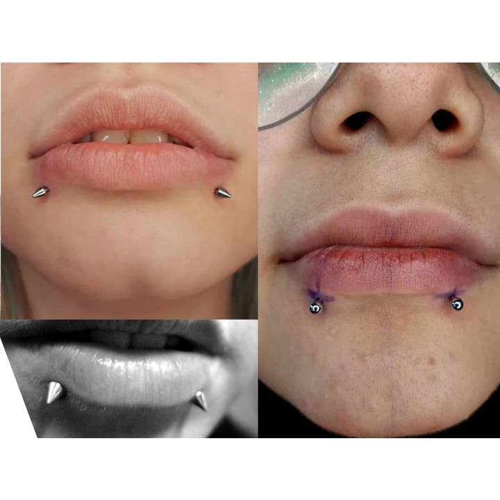 Bodytrend – wholesale Läppring – TITAN - KON/PIKE LABRETSTAV, LÄPPPIERCING ‐ 14G, 16G, 18G7