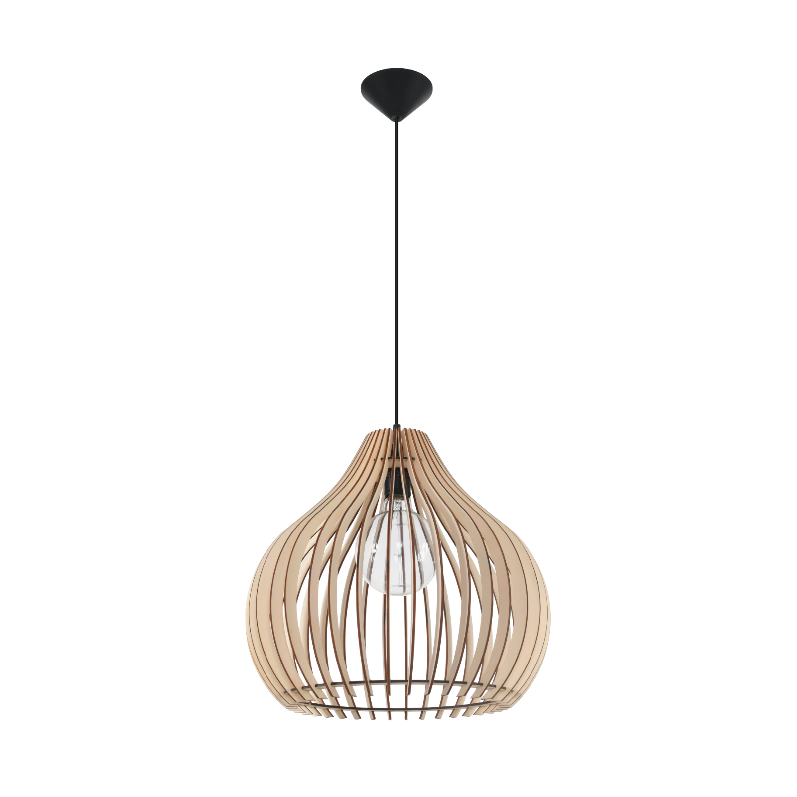 MIMAX - Wholesale Chandelier/Hanging Light - Bosc 4 - Natural Wood Pendant 1Xe270