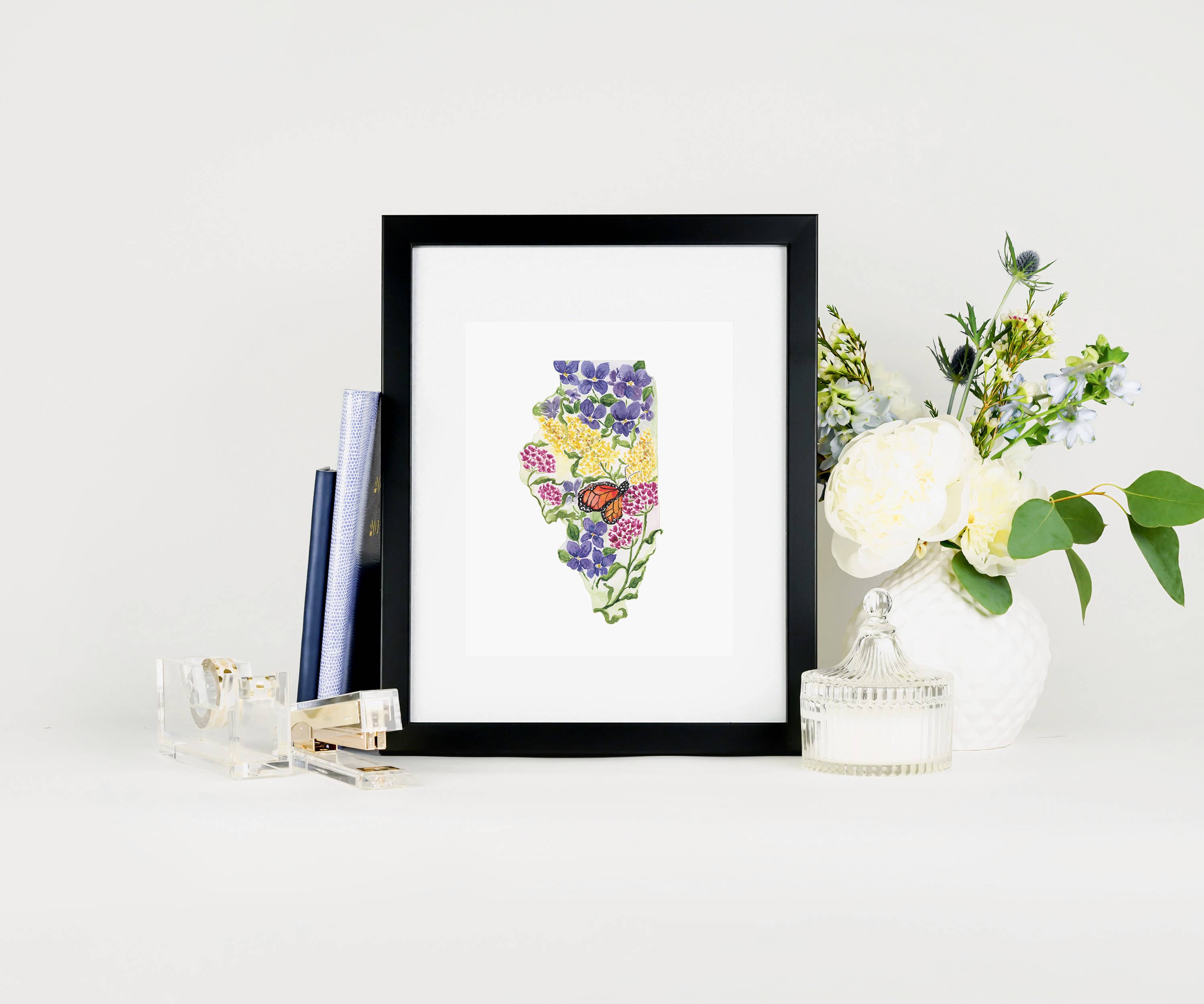 Crissie Vitale Creative - Wholesale Art Print - Illinois State Flowers Fin Art Print1