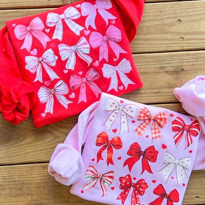 Coquette Bow Collage Sweatshirt for wholesale by COTTON PRESS CO.