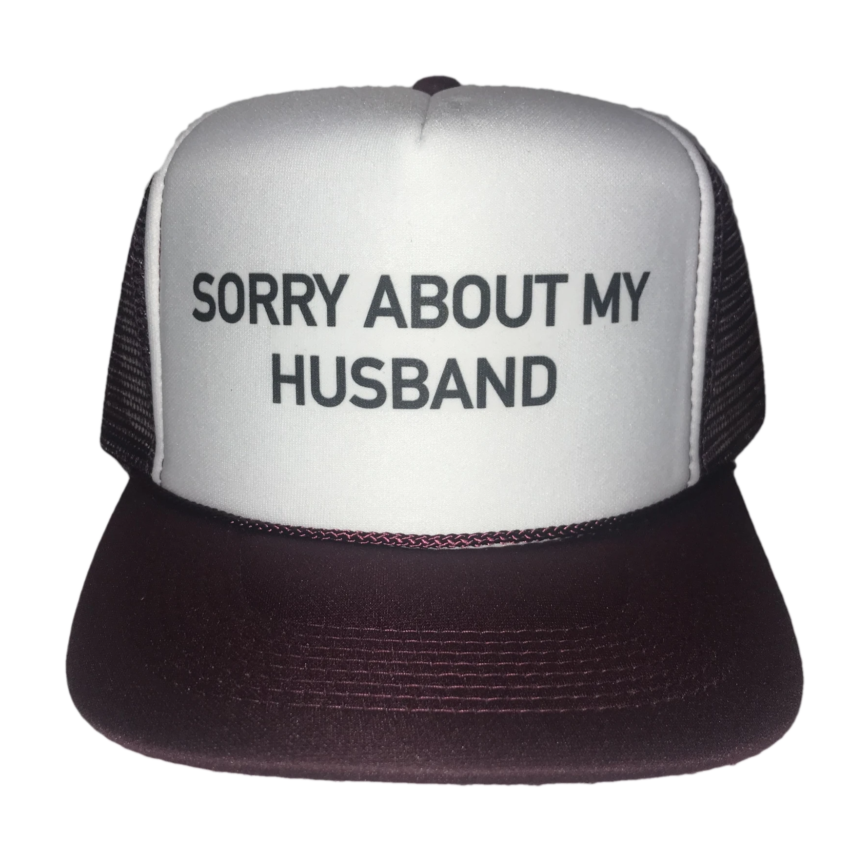 Inappropriate Trucker Hats - Wholesale Trucker Hat - Women's - Sorry About My Husband Trucker Hat4