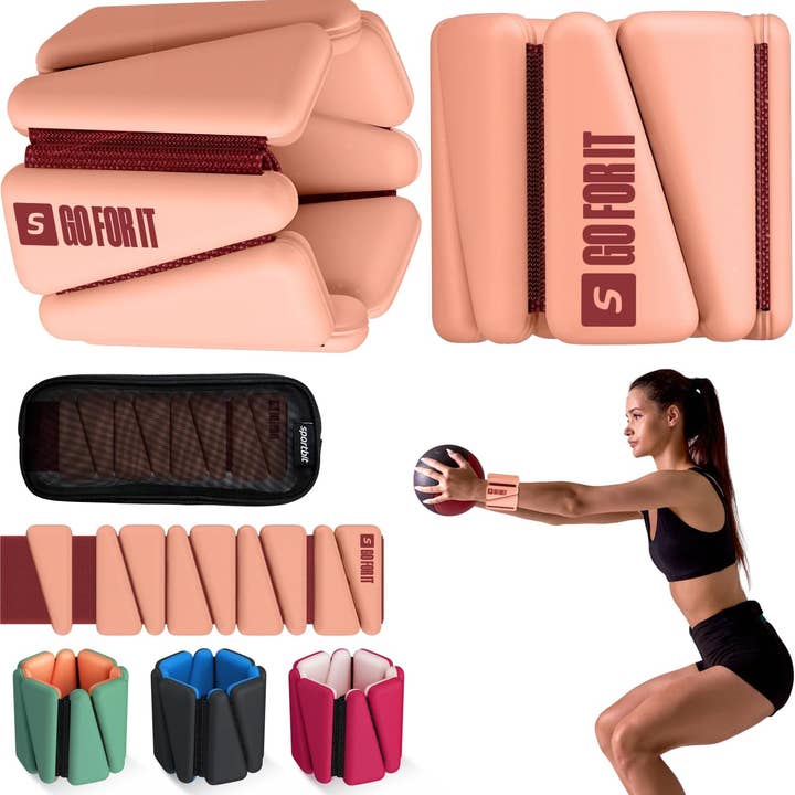 Sportbit - Wholesale Fitness Equipment - SPORTBIT Wrist and Ankle Weights for Women - Set of 2 (1lb Each) Wearable Ankle & Wrist Weights19