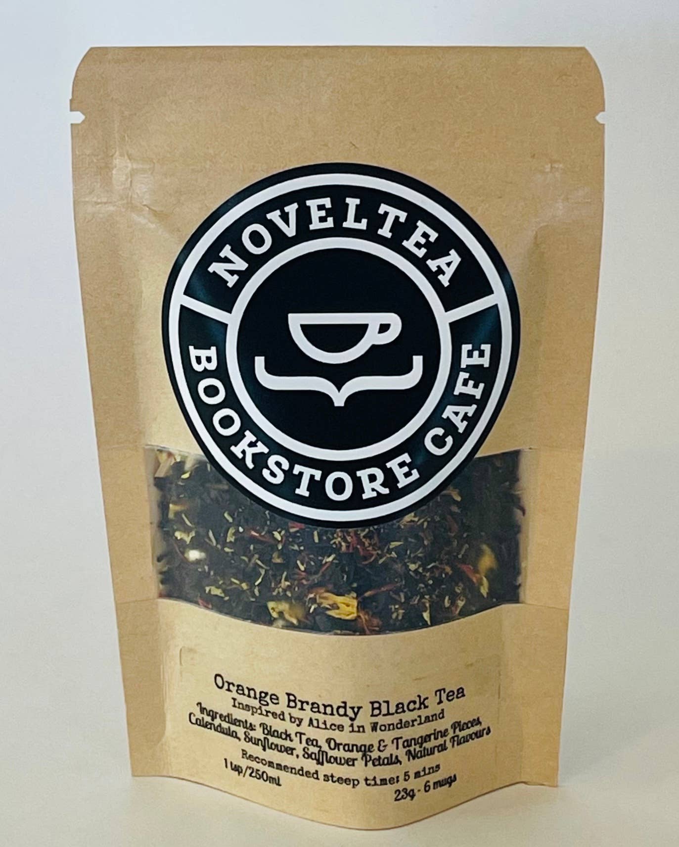 NovelTea Bookstore & Gifts - Venta al por mayor Tés a granel - Inspirado en la Fiesta del Té del Sombrerero Loco - Brandy de Naranja SIN ALCOHOL4