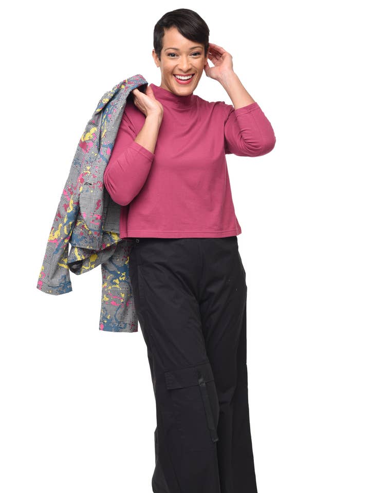 Top L177 Kai in prugna* per la vendita all'ingrosso da parte di Tulip Clothing