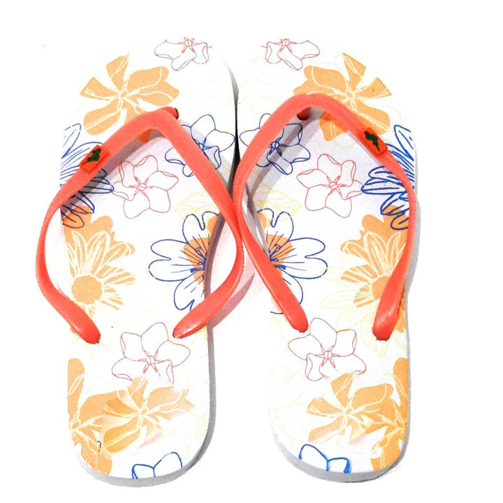 Tongs pour femmes · Hibisco Orange T.36-T.41 pour la vente par BRANDELIA