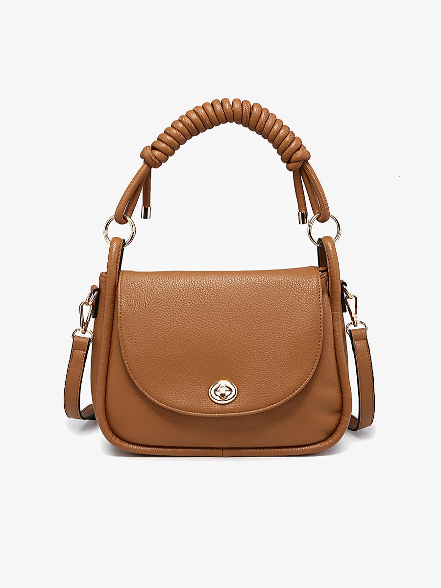 Jen & Co. – Satchel - Mulher por atacado – M2766 Effie Messenger Satchel Bag c/ Alça com Nó6