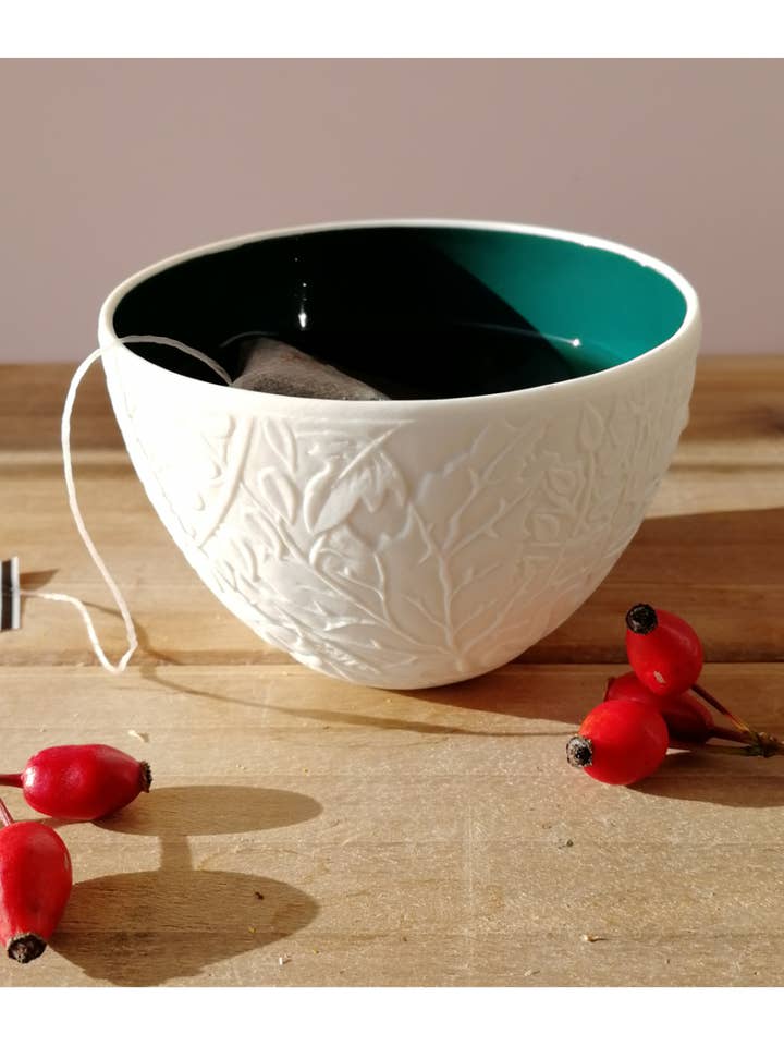 Darjeeling Bucolic Bowl (Autumn Leaves Engraving) for wholesale by SUBTILE HOME