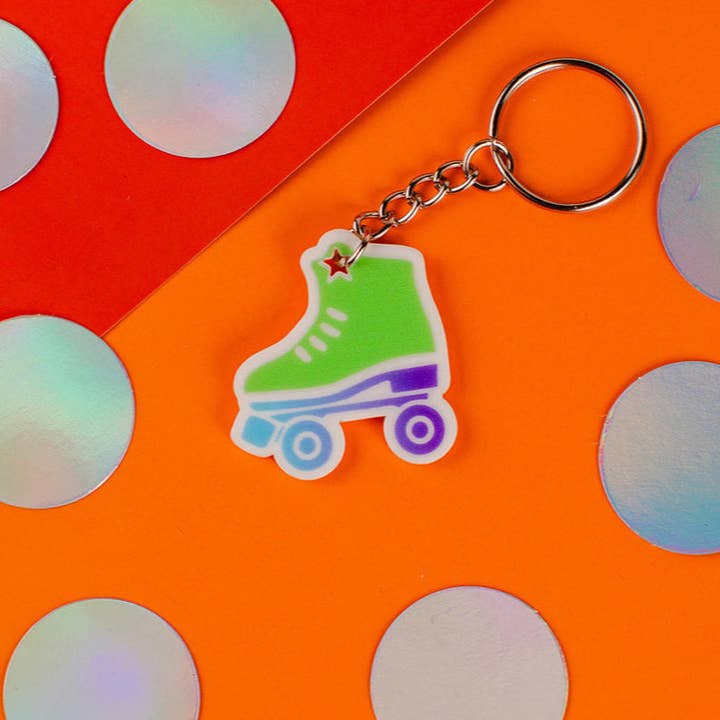 Funbuild MFG - Wholesale Keychain – Unisex - Roller Skate Keychain - 1.5in2