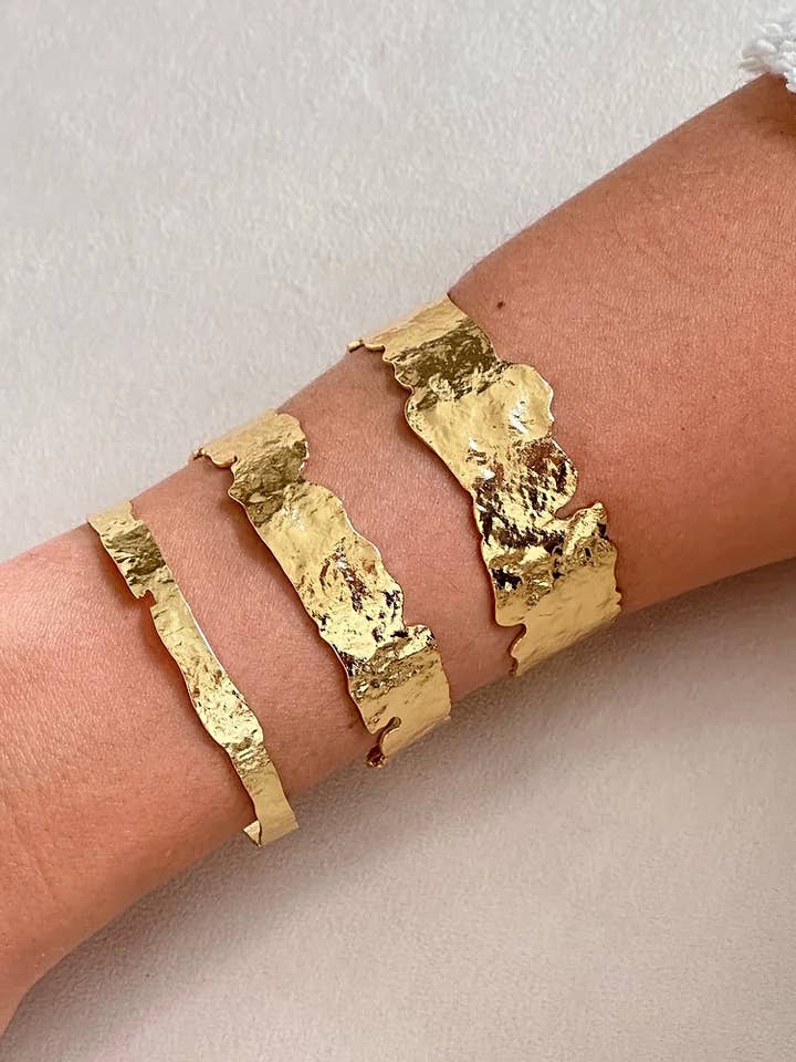 Plated Cuff for wholesale by Easton Elle Jewelry