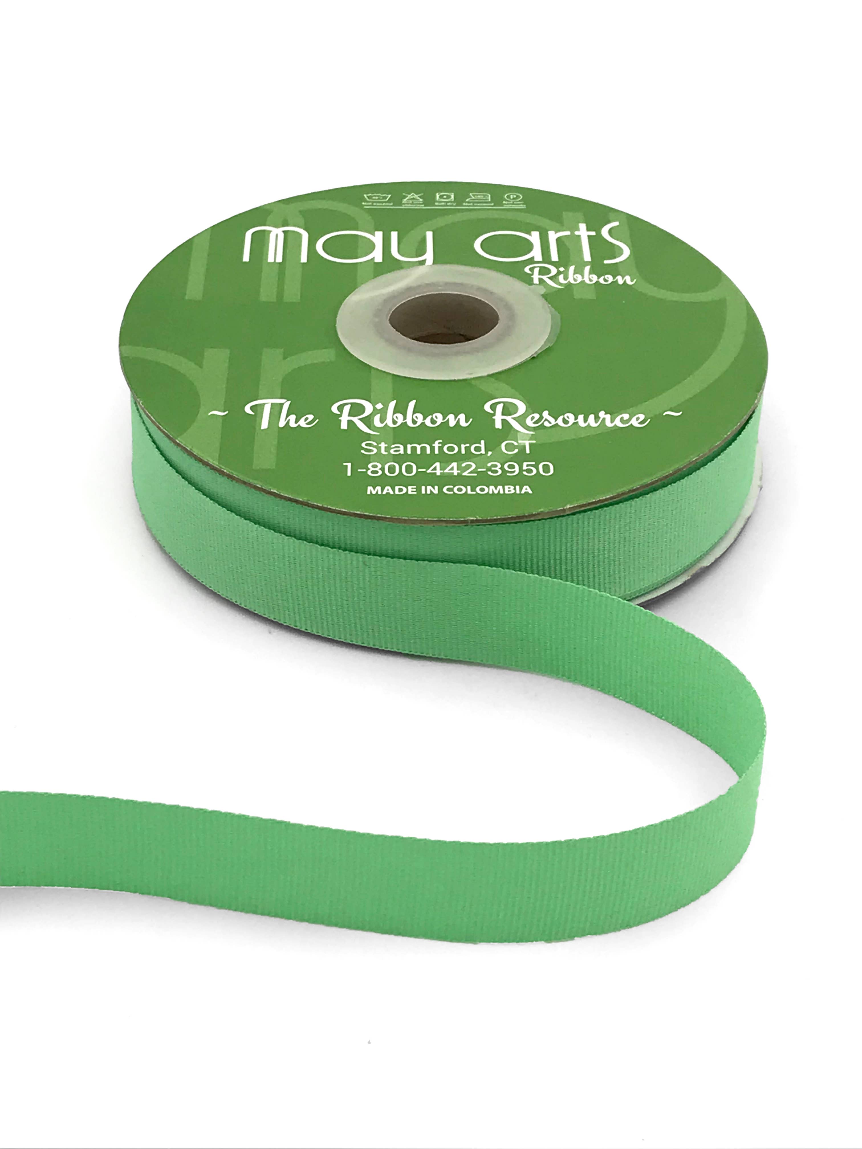 May Arts Ribbon – Großhandel Band – Geschenke verpacken – 3/4 Zoll mintgrünes gewebtes Ripsband0