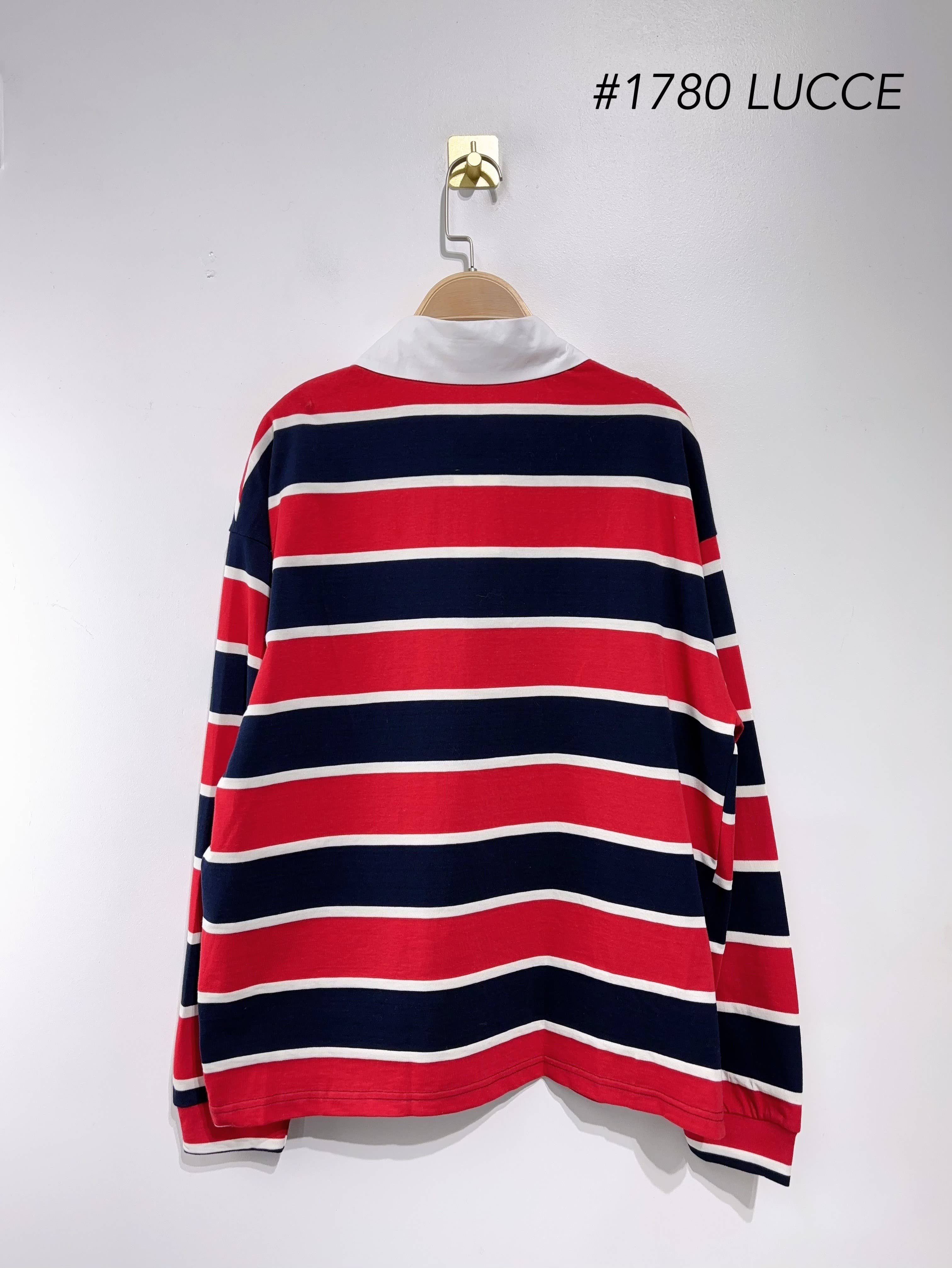 LUCCE - Wholesale Knit Sweater - Women's - Striped polo - PU17804
