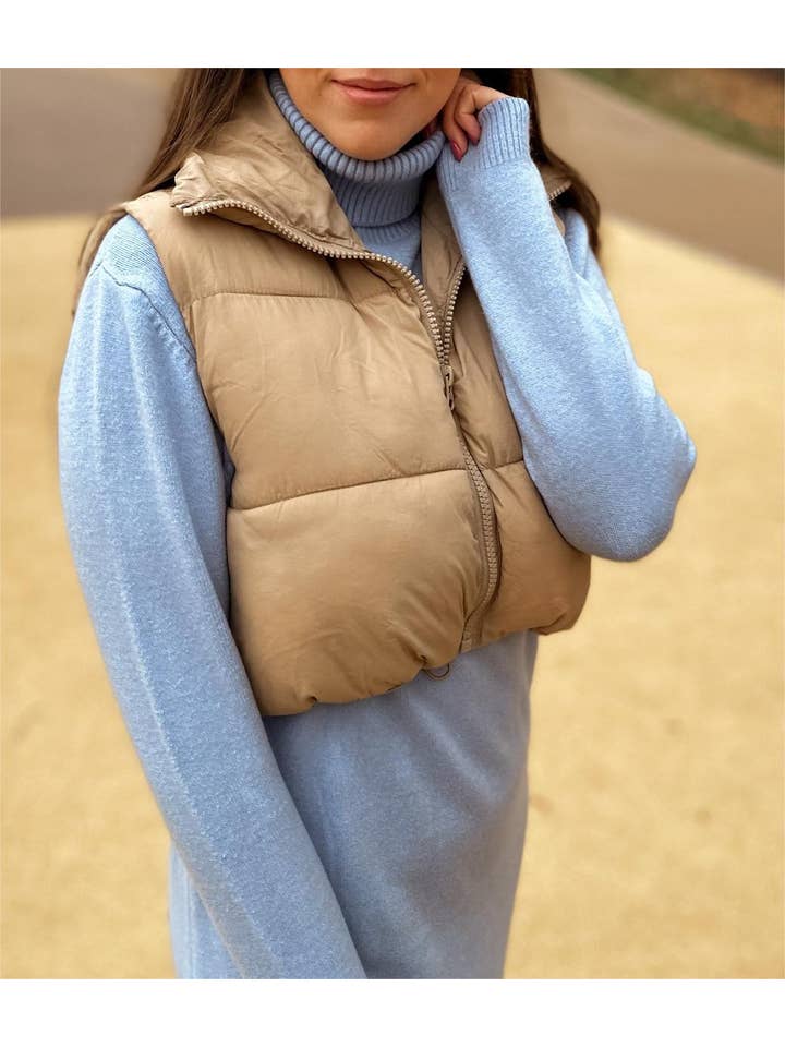Rosa Clothing - Wholesale Outerwear Vest - Women's - Zipper outervest padded vest 9 colors