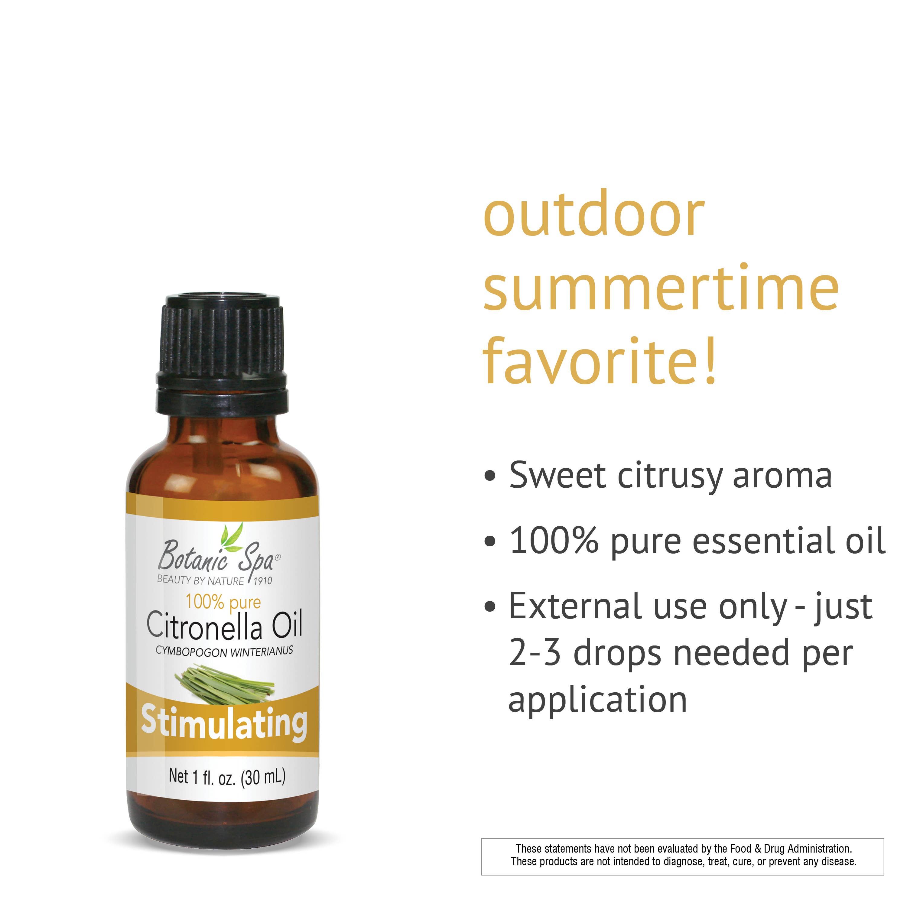 Botanic Choice - Wholesale Essential Oil - Botanic Spa Citronella Essential Oil - 1 oz2